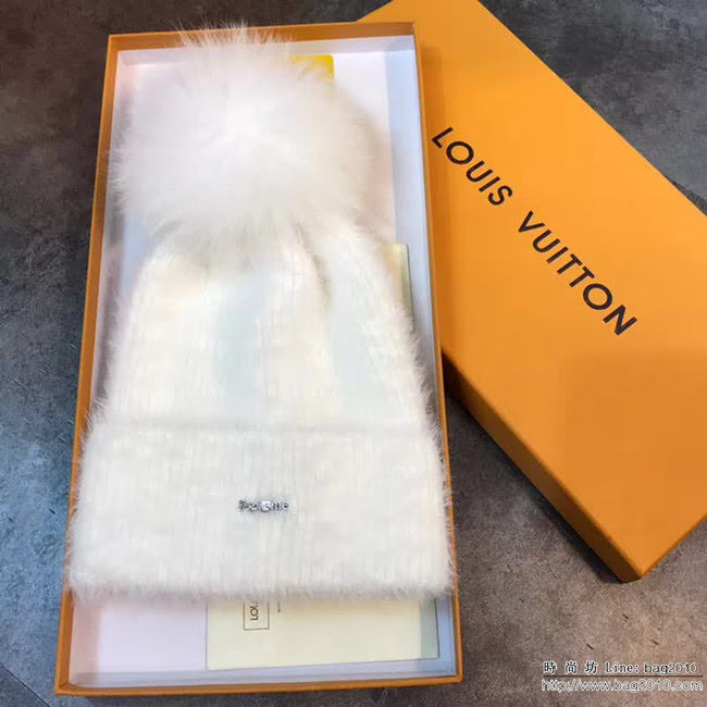 Supreme 剪水鑽搭配名媛款 時尚毛絨款針織帽 LLWJ5832